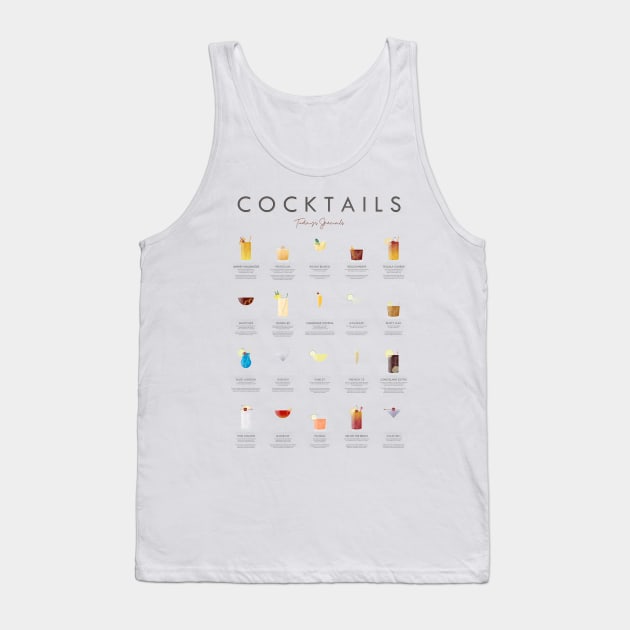 Cocktails Todays Specials Tank Top by Dennson Creative